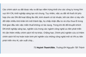 Bước chuyển mạnh mẽ cho khoa học, công nghệ