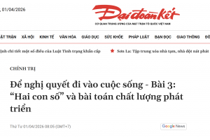 Hai con số và bài toán chất lượng phát triển